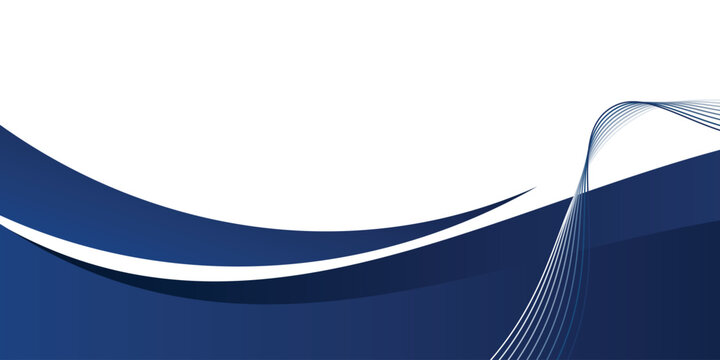 Mobile Modern blue banner background. Graphic design banner pattern background template with dynamic wave shapes. EPS 10. Vector background.