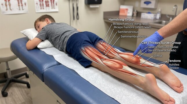 Pediatric Patient Anatomy Hamstring Calf Diagram