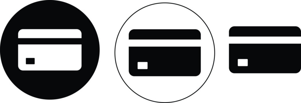 Credit Card Payment Icon Set Vector Collection | Banking, Finance & Online Payment Icons