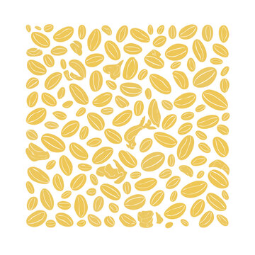 Golden honeycomb pattern seamless design