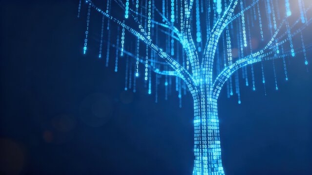 Digital tree with binary code