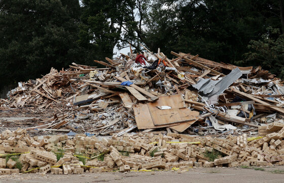 Demolition of Church of Christ on Duval St Located in Troup, TX