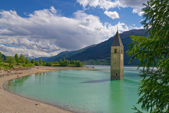 Kirchturm am Reschensee