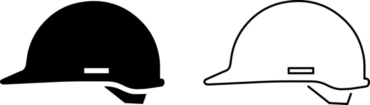 Hard hat icon set