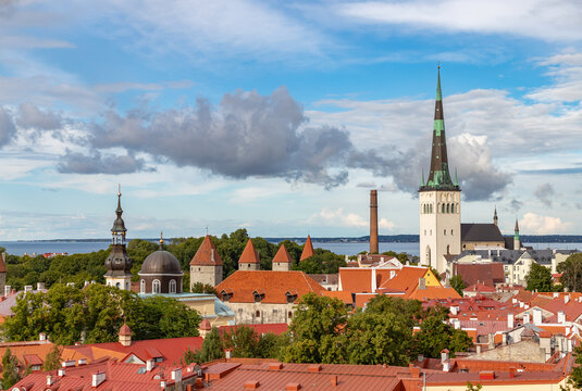 Saint Olaf's Church and Tallinn Old Town