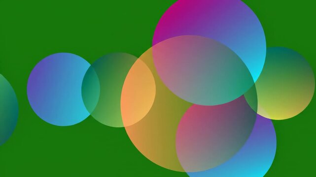 Abstract colorful bokeh circles gently floating in a soft gradient light ideal for celebratory motion graphics