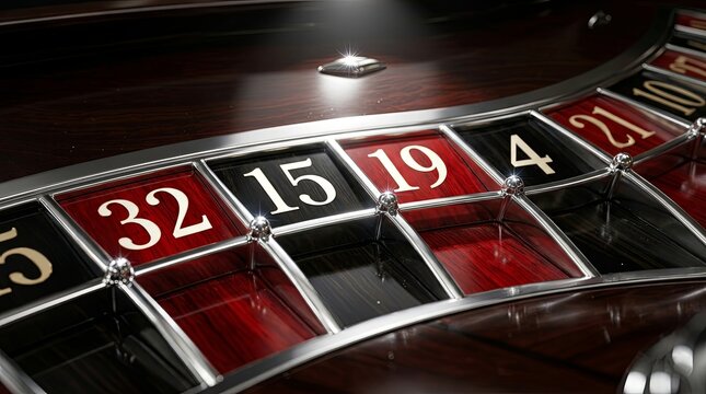 roulette wheel in casino