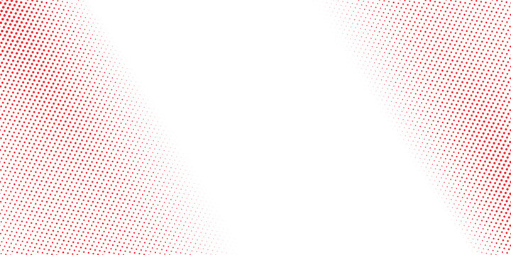 Abstract halftone dot pattern background in red and gray colors with gradient effect and checkered texture.