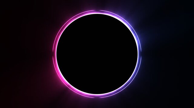 Esports Circular Facecam Border Dual Tone Red Blue Versus Round Overlay 4K