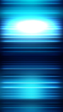 Abstract Blue Horizontal Speed Lines Wallpaper, Vector Illustration