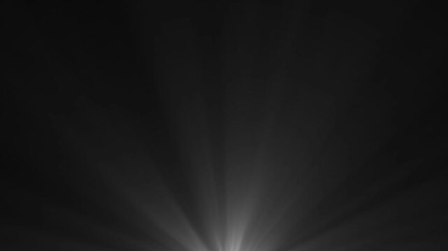 4k Bright Light Rays Bursting From Bottom Center Against Dark Background Subtle Glow