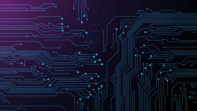 Abstract circuit board illustration technology digitalization
