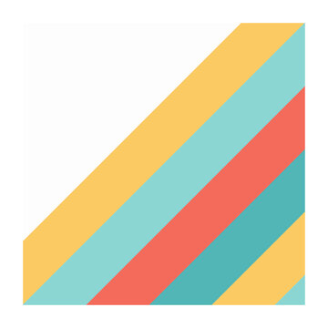 Diagonal colorful stripes vector pattern