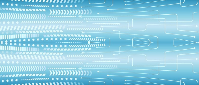 Futuristic Digital Background with Circuit Board Patterns