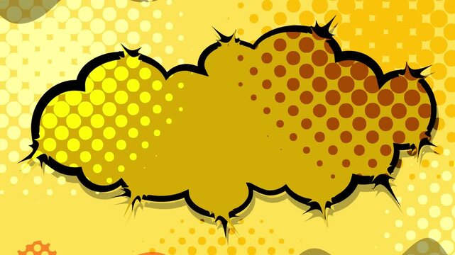 Comic Book Style Explosive Speech Bubble 4K