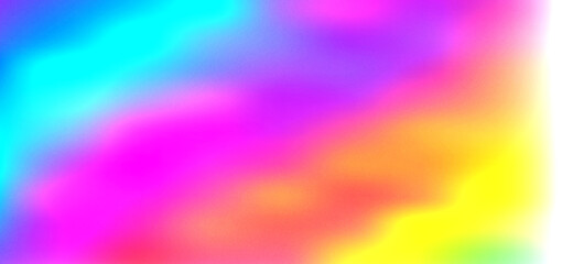 Obraz premium Grainy noisy textured abstract background featuring a vibrant fluid gradient of neon colors for artistic digital design projects