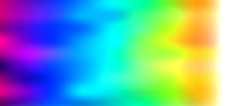 Abstract Grainy Noisy Textured Rainbow Gradient Background With Vibrant Multi Colored Blurred Light Effect Design