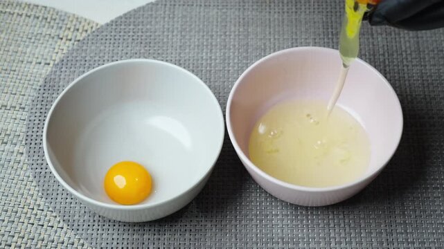 Ingredients arranged for smooth baking process. Kitchen readiness with carefully measured ingredients in bowls