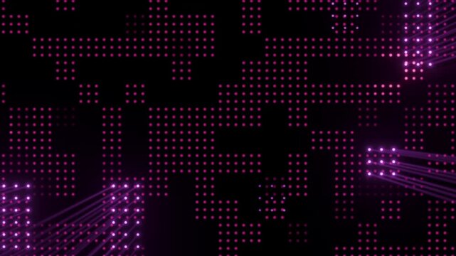 80s style neon grid beams 3d seamless looping animation