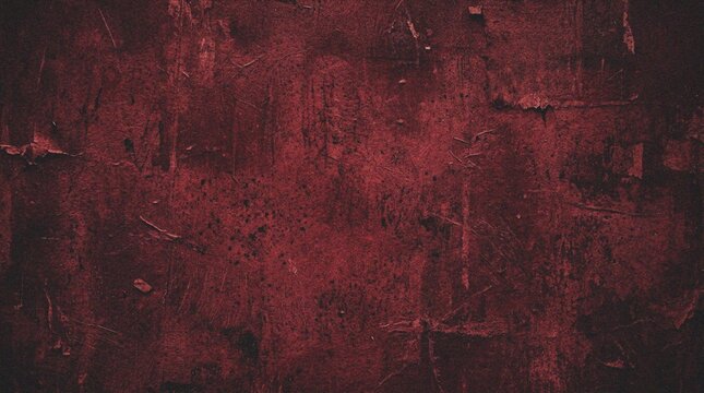 Rustic Red Textured Wall Background Image.