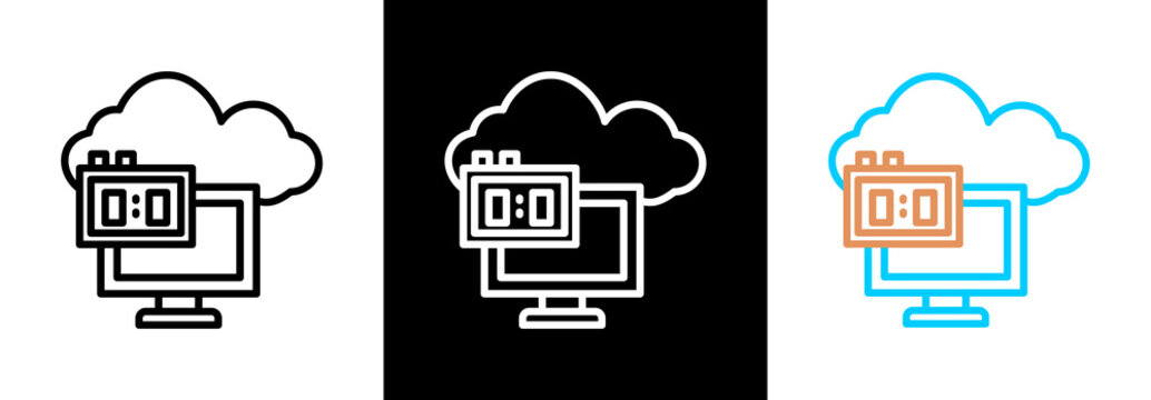 Latency on white and black background