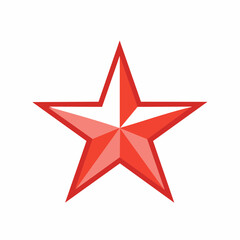 Obraz premium Red Star Icon