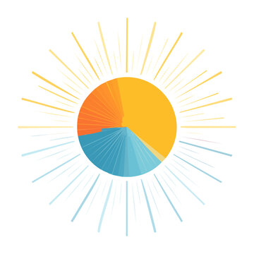 Abstract Pie Chart Graphic