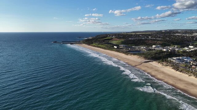 Christies Beach and O'Sullivan Beach, Adelaide, South Australia &ndash; 4K aerial drone footage of sandy coastline, coastal suburbs, waterfront house, cliffs, marina, boat ramp and seaside landscapes