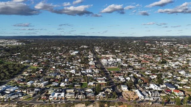 Christies Beach and O'Sullivan Beach, Adelaide, South Australia &ndash; 4K aerial drone footage of sandy coastline, coastal suburbs, waterfront house, cliffs, marina, boat ramp and seaside landscapes