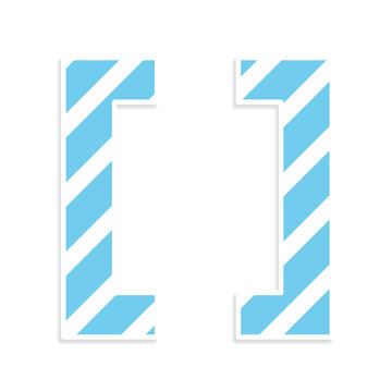 Png square brackets strip pattern