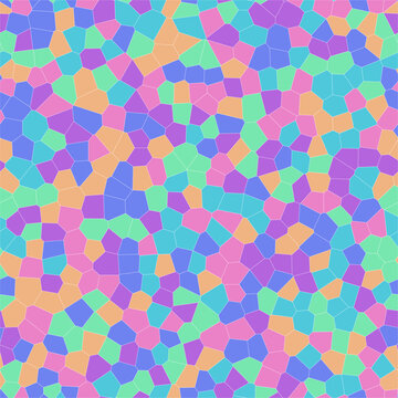 Seamless iridescent cracked ice voronoi pattern