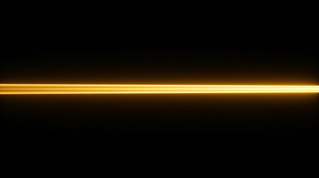Bright Golden Light Beam Traverses Dark Space, Evoking Digital Speed and Future Energy