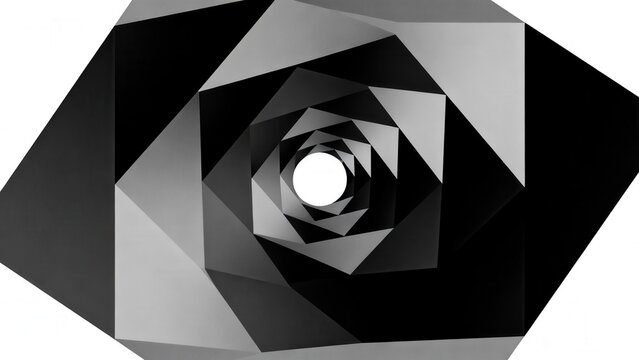 Abstract geometric spiral pattern