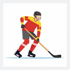 Fototapeta premium Ice Hockey Player in Action