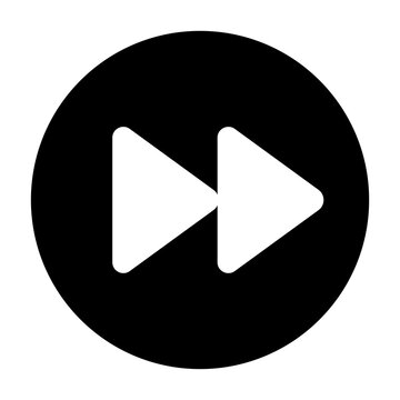 PNG Minimalist fast forward button icon on transparent background