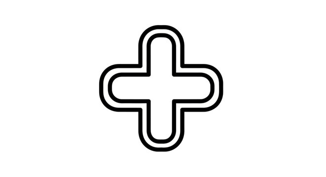 Plus Sign Icon Symbol Graphic.