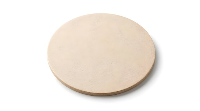 Blank Round Coaster Mockup on White Background