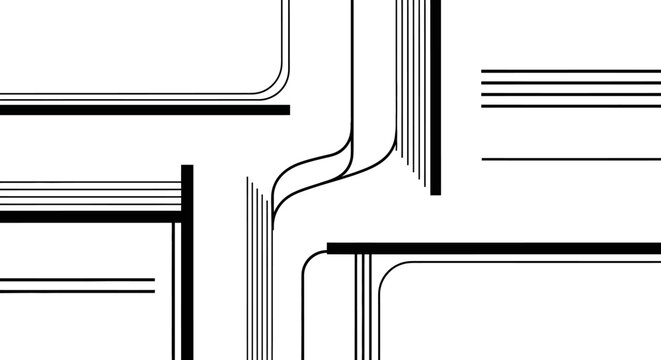 Abstract Minimalist Geometric Line Pattern Background