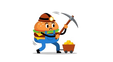 Fototapeta premium Cartoon boy with toy train and blocks.