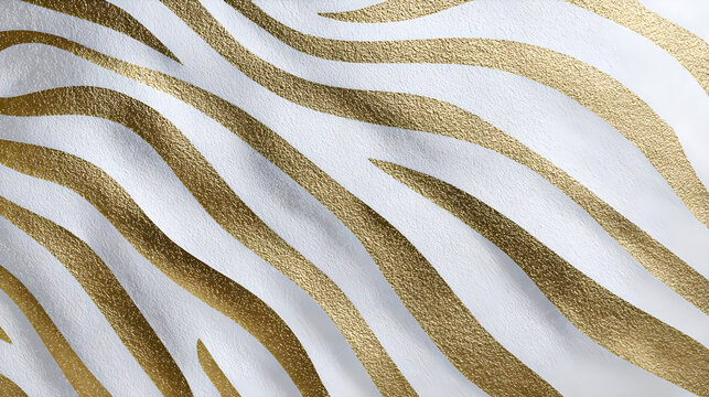 Golden zebra skin texture