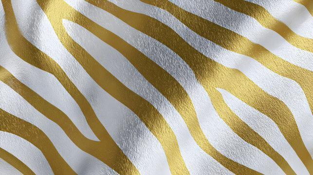 Golden zebra skin texture