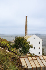 Fototapeta premium Old buildings on Alcatraz Island