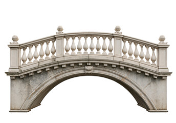 Obraz premium Stone architectural arch with columns and decorative balustrade