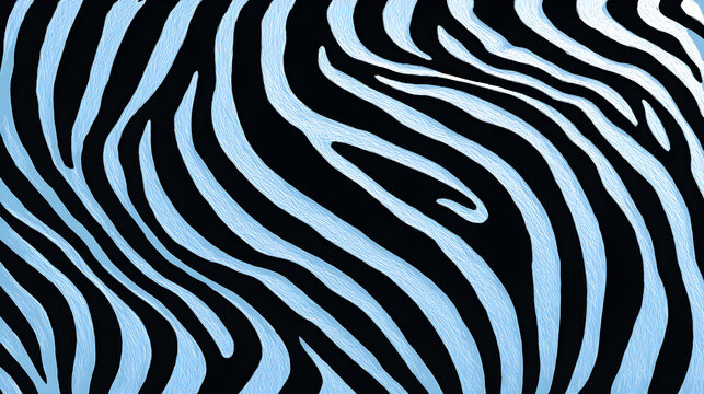Blue zebra skin texture