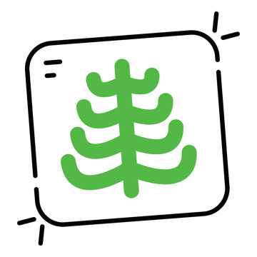 Unique design icon of ribs cage
