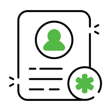 Premium download icon of patience biodata 