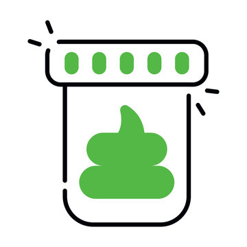 Perfect design icon of stool test
