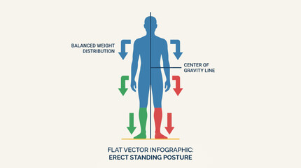 Erect Standing Posture Body Weight Distribution © Bima