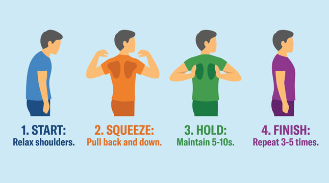 Shoulder Blade Squeeze Posture Correction Routine