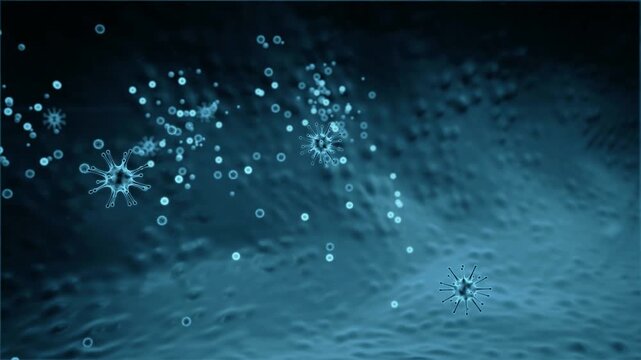 Lymphocytes against viruses Immune System Defense Attack and Lymphocyte White Blood Cell Virology Infection in 4K Ultra HD footage
